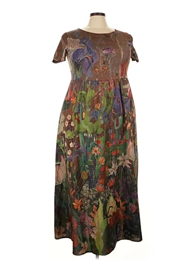 Pre-owned Misslook Casual Dress In Brown