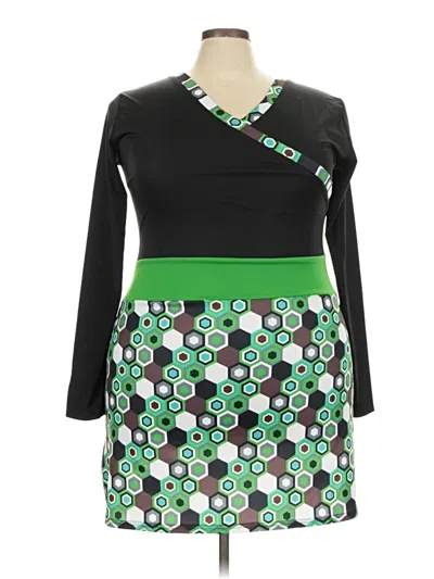 Pre-owned Misslook Casual Dress In Green