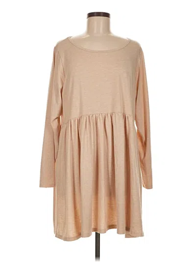 Pre-owned Misslook Casual Dress In Tan