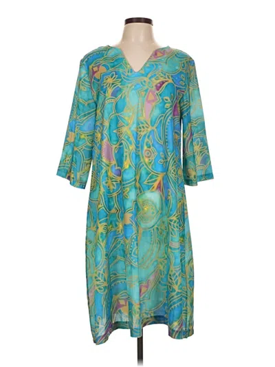 Pre-owned Misslook Casual Dress In Teal