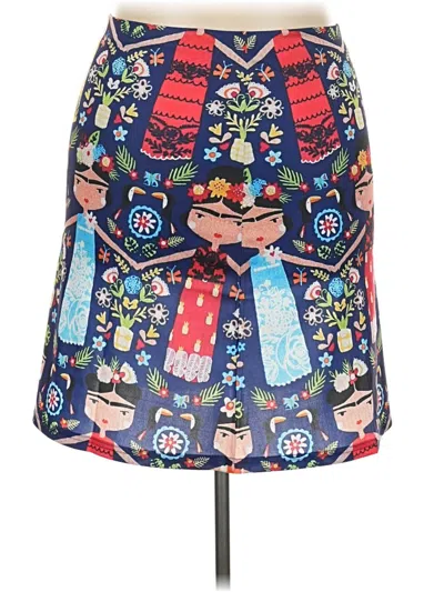 Pre-owned Misslook Casual Skirt In Blue