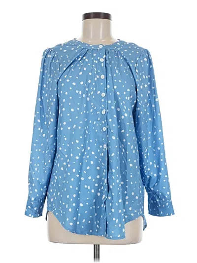 Pre-owned Misslook Long Sleeve Blouse In Blue