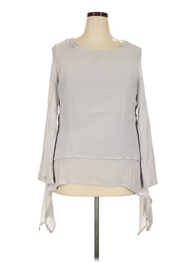Pre-owned Misslook Long Sleeve Blouse In Gray
