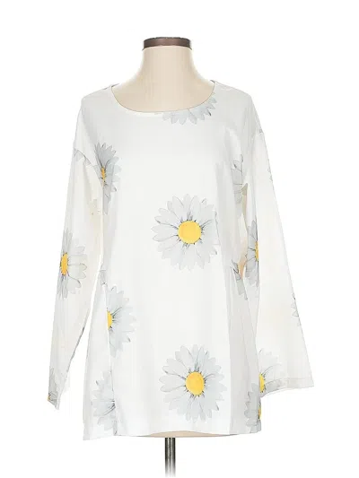 Pre-owned Misslook Long Sleeve Blouse In White