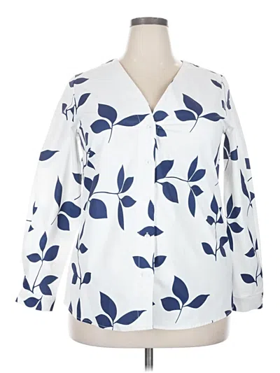 Pre-owned Misslook Long Sleeve Blouse In White