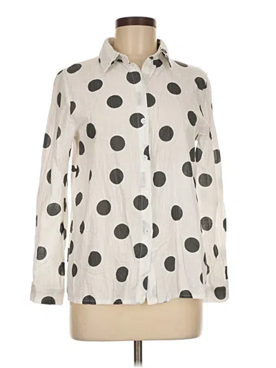 Pre-owned Misslook Long Sleeve Blouse In White