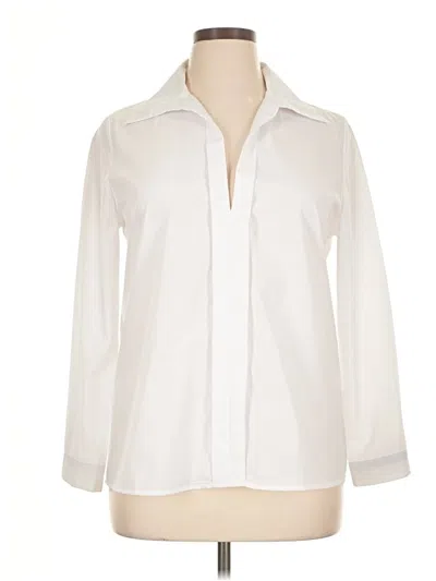 Pre-owned Misslook Long Sleeve Blouse In White