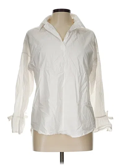 Pre-owned Misslook Long Sleeve Blouse In White