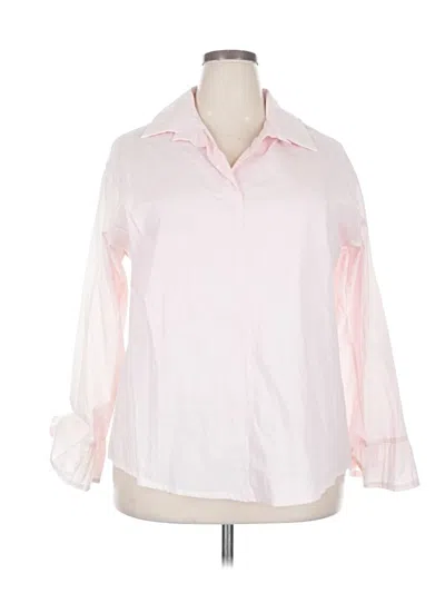 Pre-owned Misslook Long Sleeve Polo Shirt In Pink