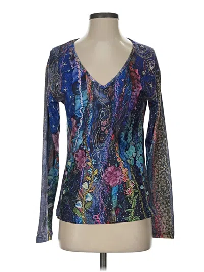 Pre-owned Misslook Long Sleeve T-shirt In Blue