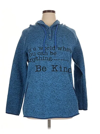 Pre-owned Misslook Pullover Hoodie In Blue