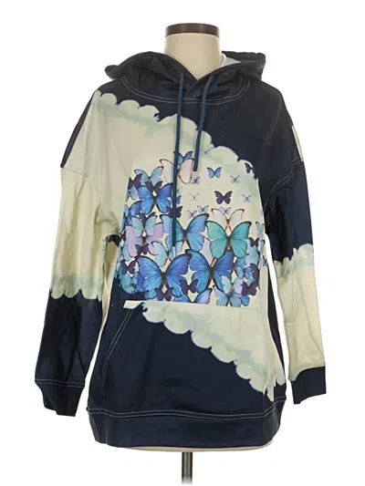 Pre-owned Misslook Pullover Hoodie In Blue