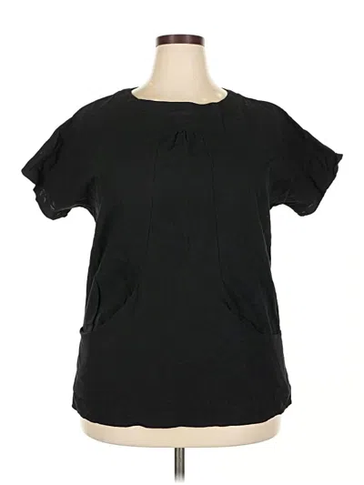 Pre-owned Misslook Short Sleeve Blouse In Black