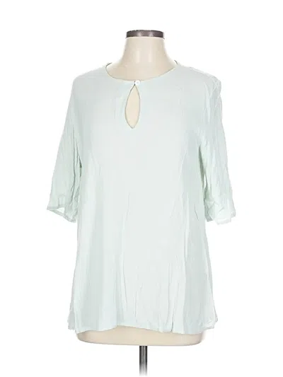Pre-owned Misslook Short Sleeve Blouse In Blue