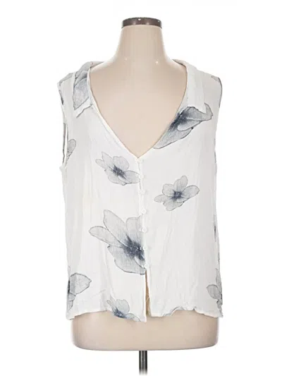 Pre-owned Misslook Sleeveless Blouse In White