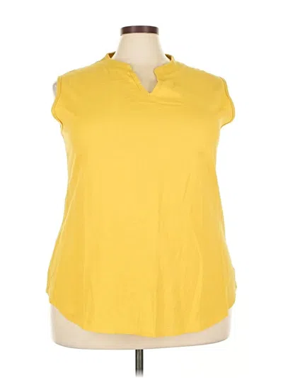 Pre-owned Misslook Sleeveless T-shirt In Yellow