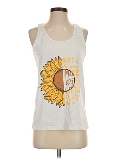 Pre-owned Misslook Sleeveless T-shirt In White