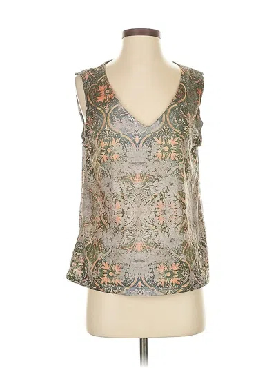 Pre-owned Misslook Tank Top Gray Plunge Neckline Tops