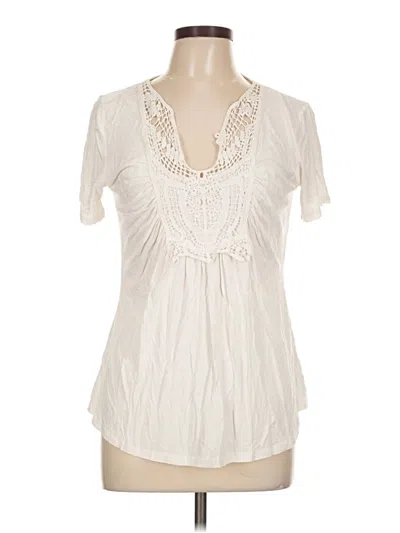 Pre-owned Missmoly Short Sleeve Blouse In White