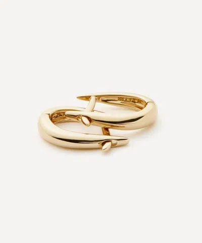 Missoma 14ct Gold Fine Claw Huggie Hoop Earrings