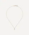 Missoma 14ct Gold Fine Diamond Mushroom Mini Pendant Necklace