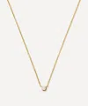 Missoma 14ct Gold Fine Diamond Solitaire Pendant Necklace