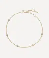 Missoma 14ct Gold Fine Floating Diamond Station Bracelet