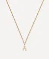 Missoma 14ct Gold Fine Initial Mini C Pendant Necklace In Gold
