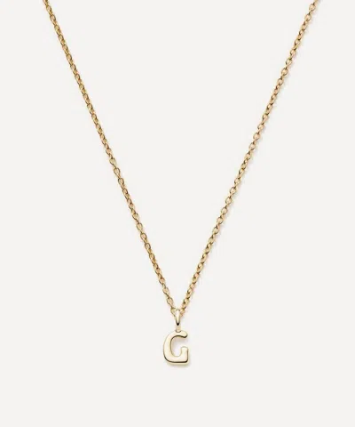 Missoma 14ct Gold Fine Initial Mini G Pendant Necklace