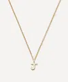 Missoma 14ct Gold Fine Initial Mini J Pendant Necklace In Gold