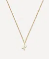 Missoma 14ct Gold Fine Initial Mini K Pendant Necklace In Gold