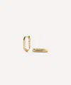 Missoma 14ct Gold Fine Ovate Mini Hoop Earrings