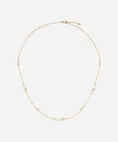 Missoma 14ct Gold Fine Pearl Chain Necklace
