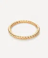 Missoma 14ct Gold Fine Rope Stacking Ring