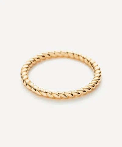 Missoma 14ct Gold Fine Rope Stacking Ring