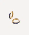 Missoma 14ct Gold Fine Sapphire Huggie Hoop Earrings