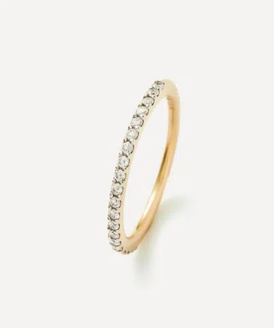 Missoma 14ct Gold Fine Slim Half Eternity Ring