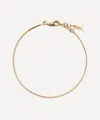 Missoma 14ct Gold Fine Square Snake Chain Bracelet