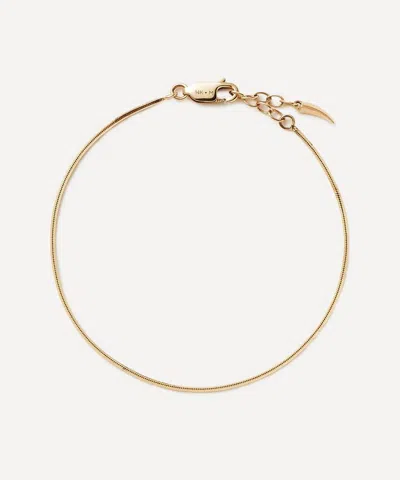 Missoma 14ct Gold Fine Square Snake Chain Bracelet