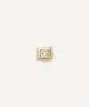 Missoma 14ct Gold Fine Square Solitaire Stud Earring