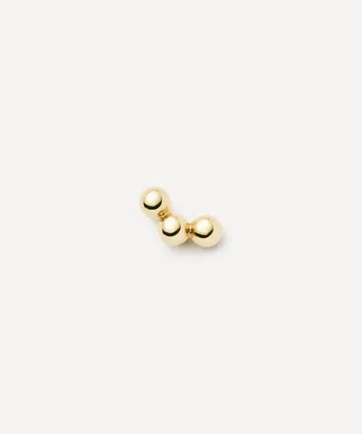 Missoma 14ct Gold Fine Trio Stud Earring