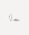 Missoma 14ct White Gold Fine Classic Mini Hoop Earrings