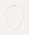 Missoma 14ct White Gold Fine Classic Paperclip Chain Necklace