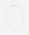 Missoma 14ct White Gold Fine Floating Diamond Necklace