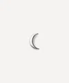Missoma 14ct White Gold Fine Moon Stud Earring