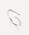 Missoma 14ct White Gold Fine Open Claw Ring