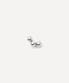 Missoma 14ct White Gold Fine Trio Stud Earring