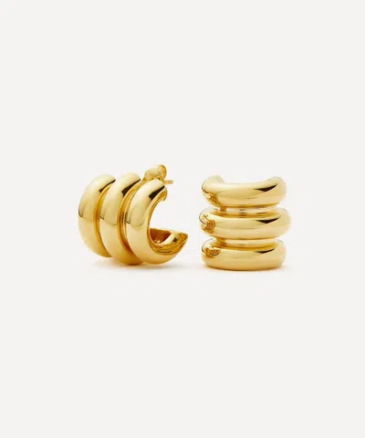 Missoma 18ct Gold-plated Chubby Triple Small Hoop Earrings
