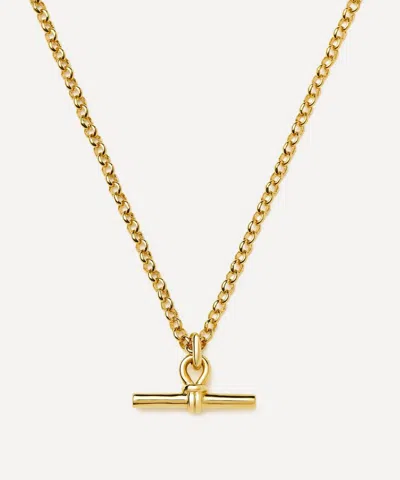 Missoma 18ct Gold-plated Chunky T-bar Pendant Necklace