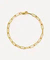 Missoma Womens Mini Paperclip 18ct Yellow Gold-plated Brass Bracelet